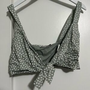 Polka dot matching top